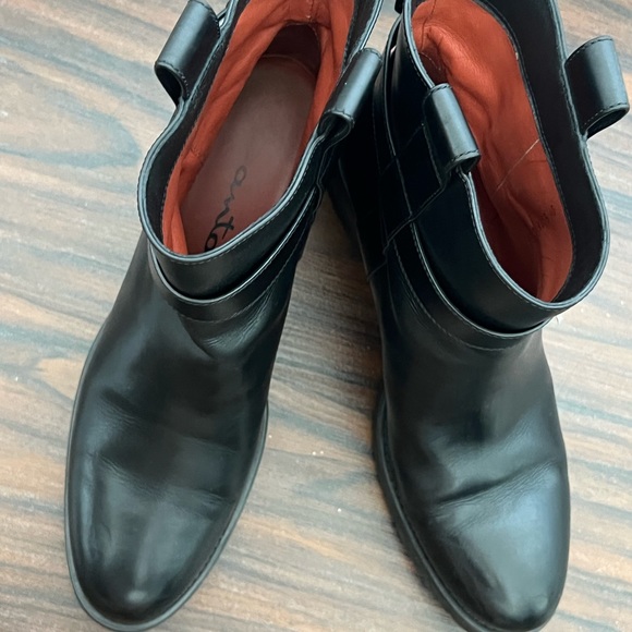 Santoni leather combat moto style booties - Picture 12 of 17